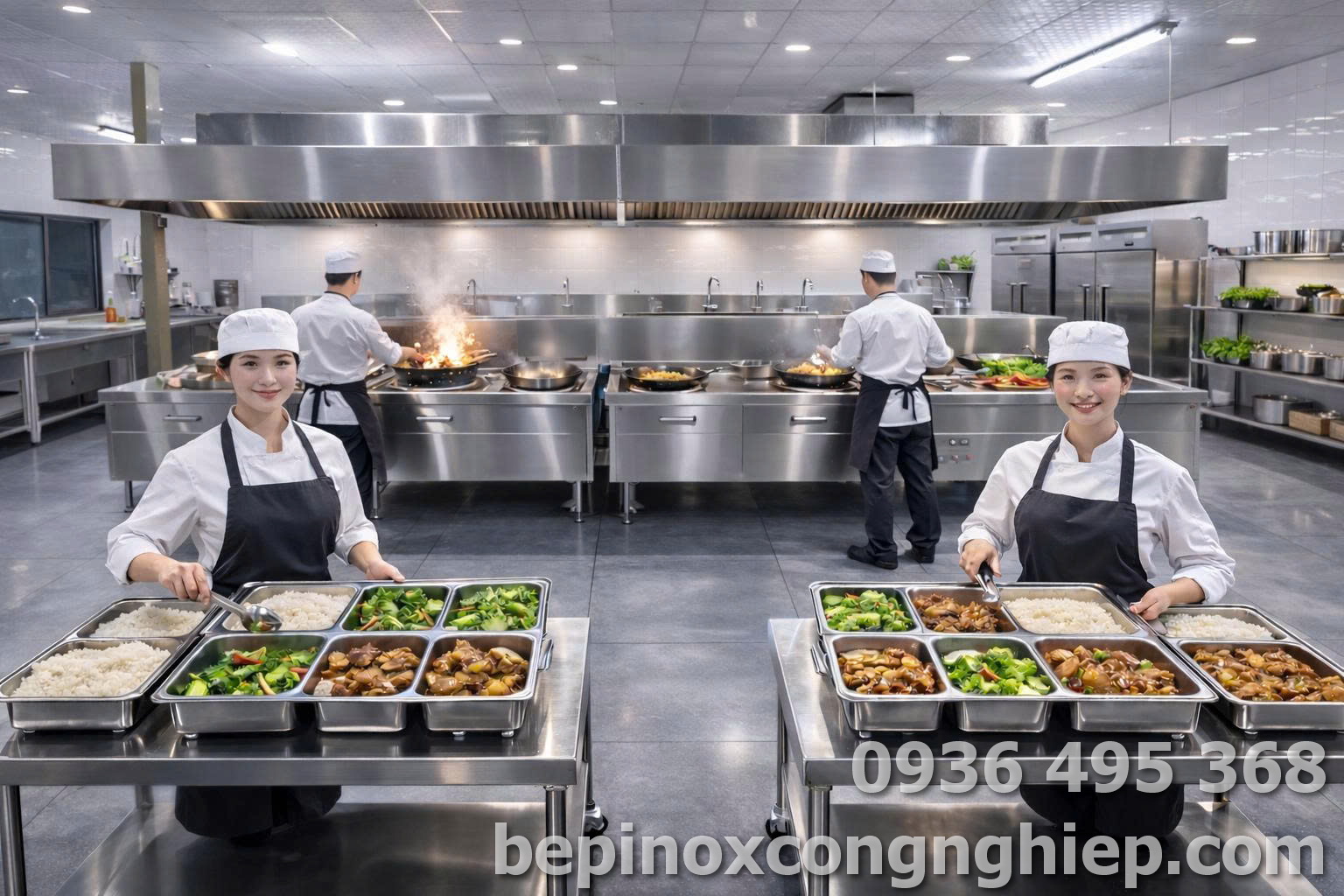 Hệ thống bếp từ công nghiệp