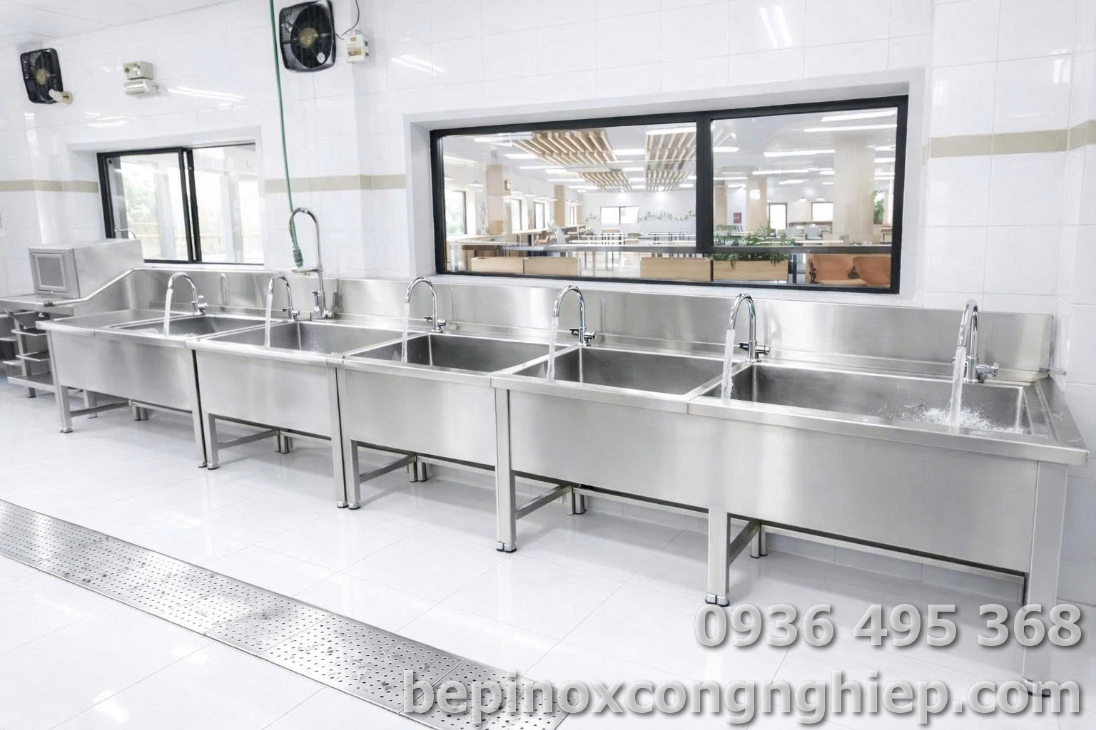 Hệ thống chậu rửa công nghiệp