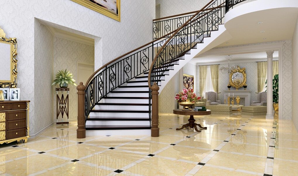 10 mẫu thiết kế sảnh chính biệt thự đẹp