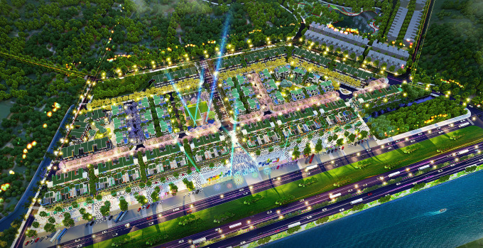 Flamingo Golden Hill với không gian sống nhiều cây xanh, hòa quyện với thiên nhiên. Ảnh phối cảnh: Flamingo Holdings