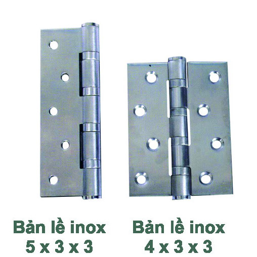 Stainless steel hinges 5x3x3, 4x3x3