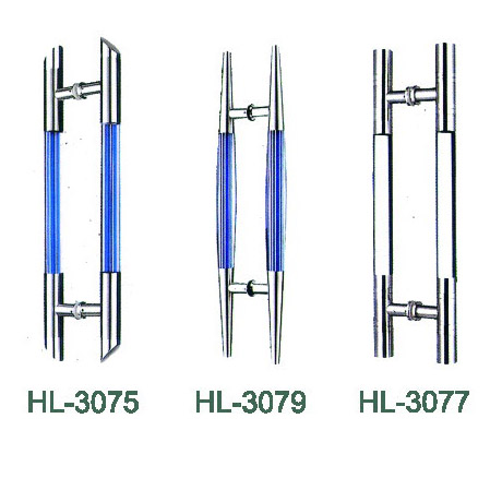 Glass door handle HL-3075, 3079, 3077