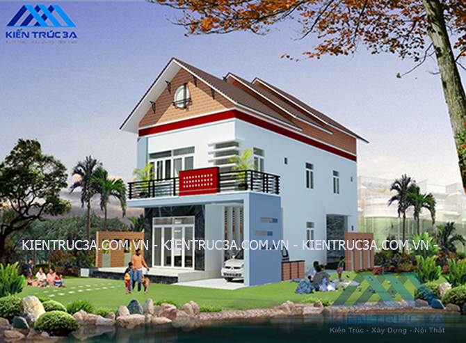 Thiết kế công trình biệt thự nhà ở gia đình tại Phú Chánh, Bình Dương