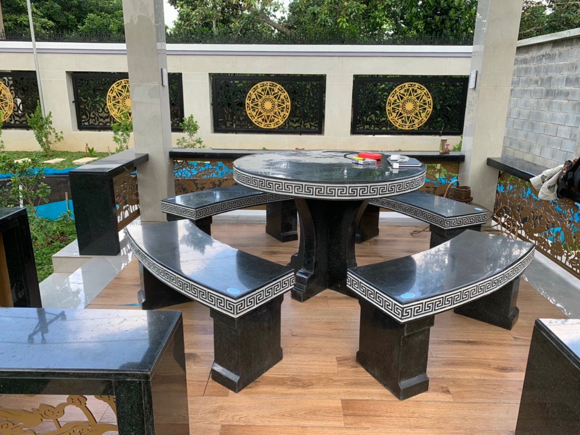 Bàn ghế đá Granite cao cấp