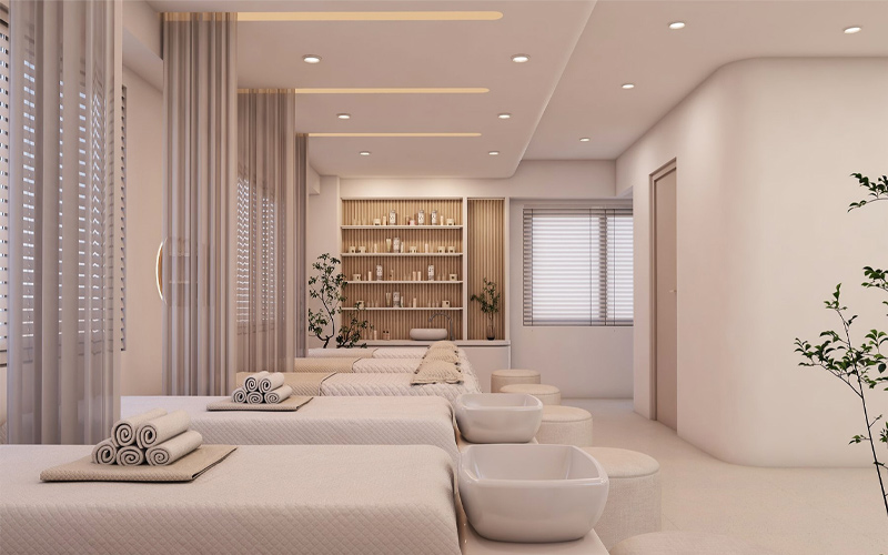Không gian Spa thư giãn và trị liệu