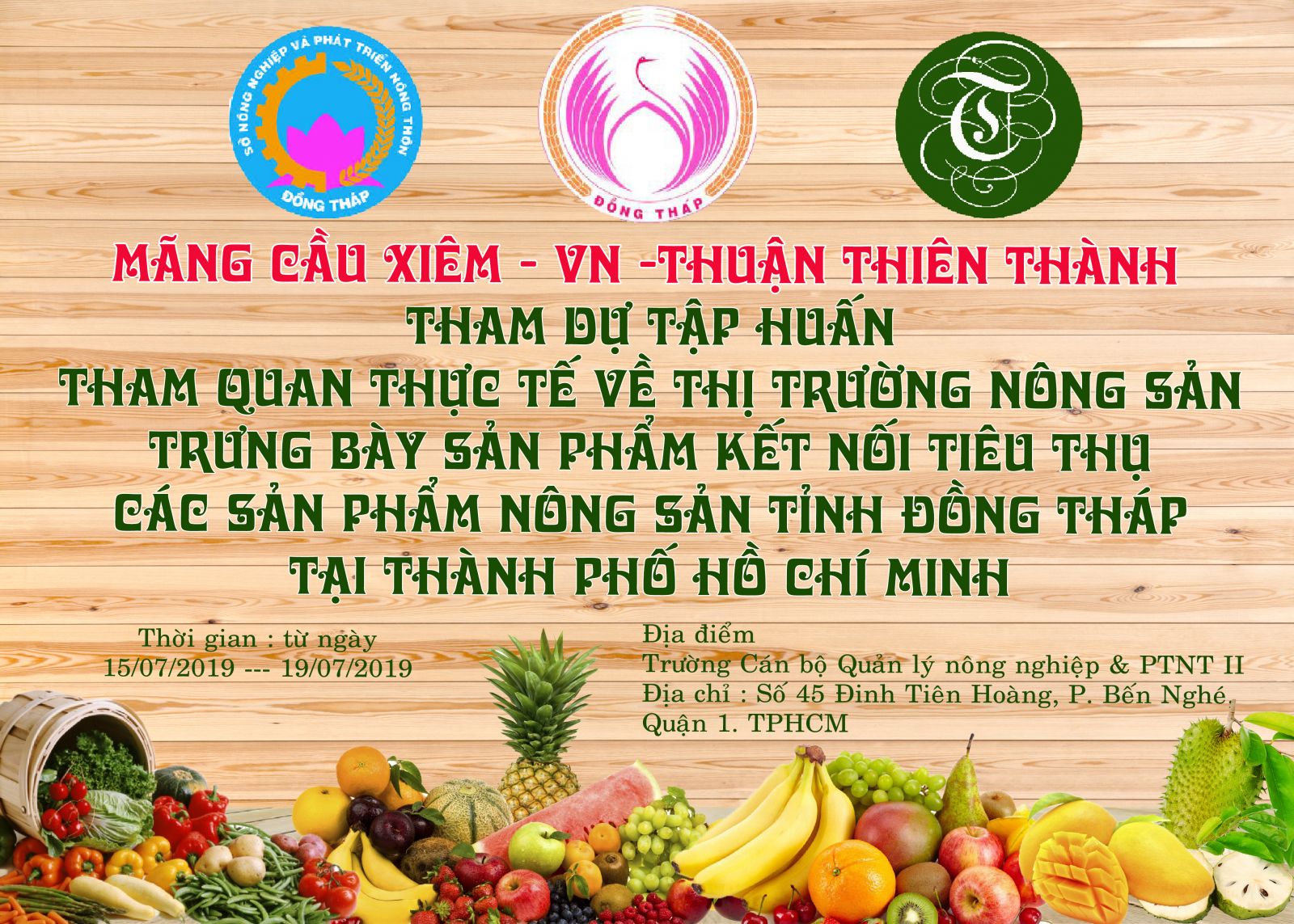 VINAXI- MÃNG CẦU XIÊM (VN) - THUẬN THIÊN THÀNH Tham dự tập huấn, tham quan thực tế về thị trường nông sản.....