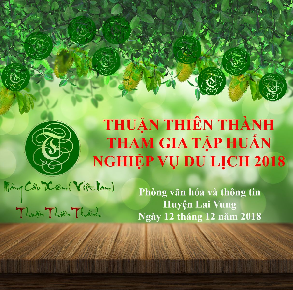 VINAXI- MÃNG CẦU XIÊM - THUẬN THIÊN THÀNH Tham tham gia tập huấn nghiệp vụ du lịch 2018