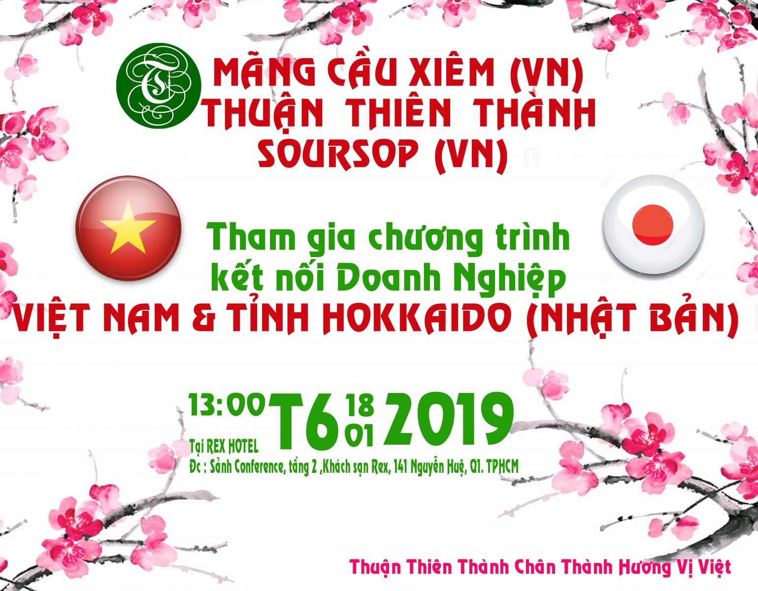 VINAXI- MÃNG CẦU XIÊM - THUẬN THIÊN THÀNH THAM GIA CHƯƠNG TRÌNH KẾT NỐI DOANH NGHIỆP VIỆT NAM – TỈNH HOKKAIDO (NHẬT BẢN)