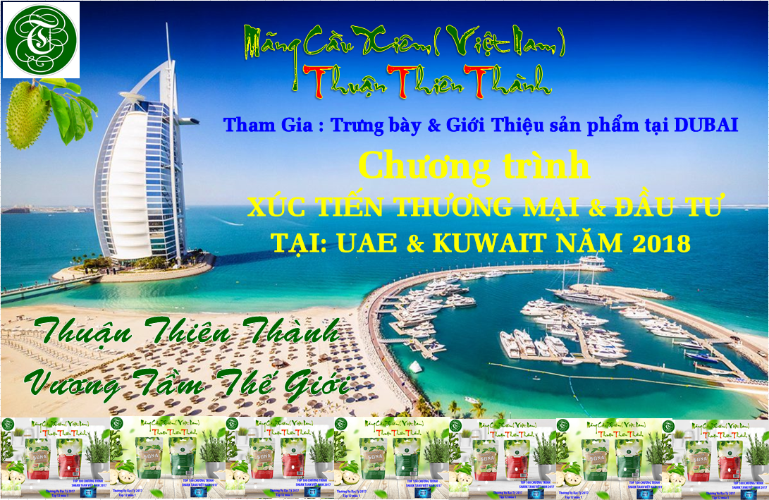 VINAXI- MÃNG CẦU XIÊM - THUẬN THIÊN THÀNH Tham tham gia trưng bài sản phẩm tại DUBAI