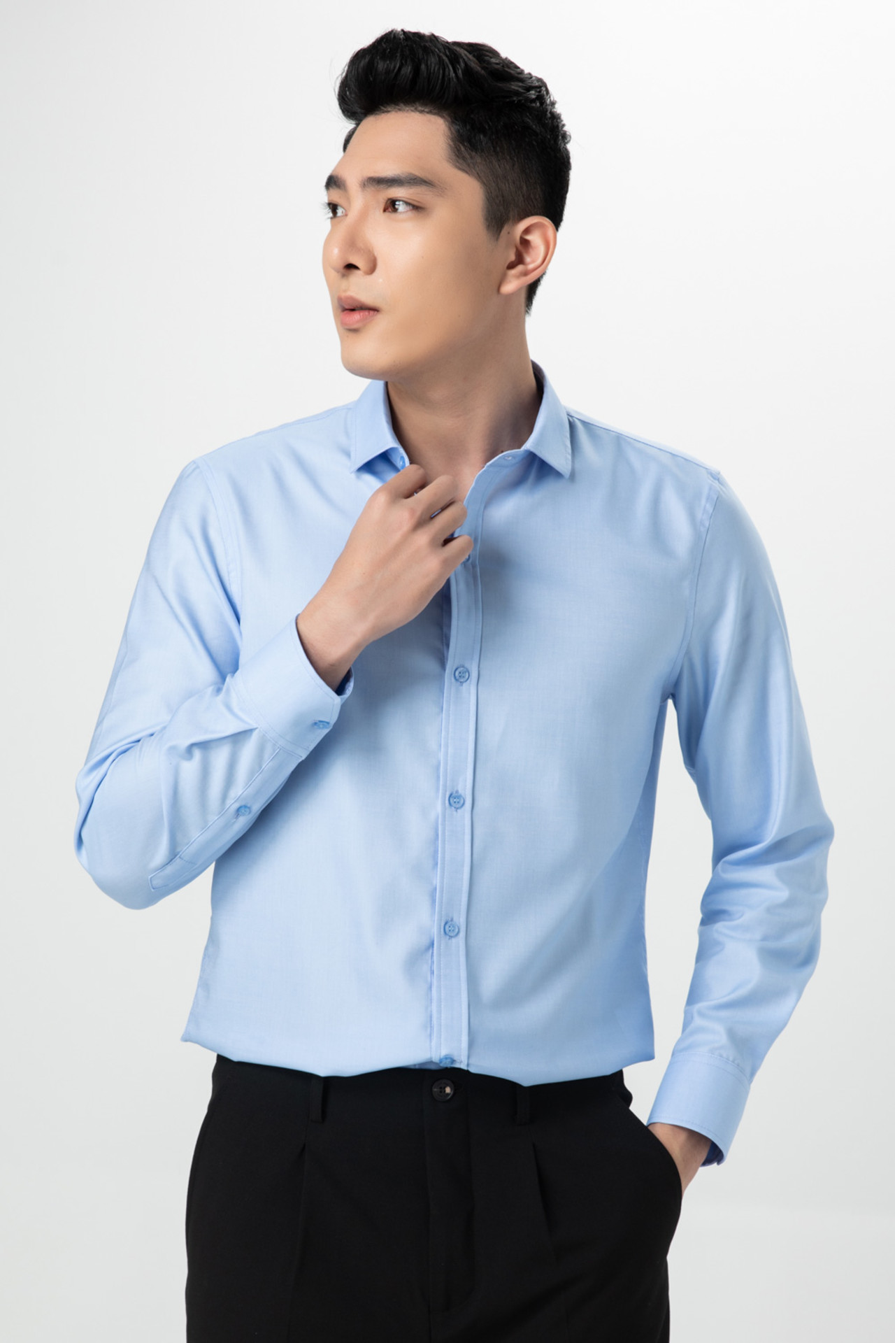 Áo sơ mi nam REGULAR FIT - Xanh lơ