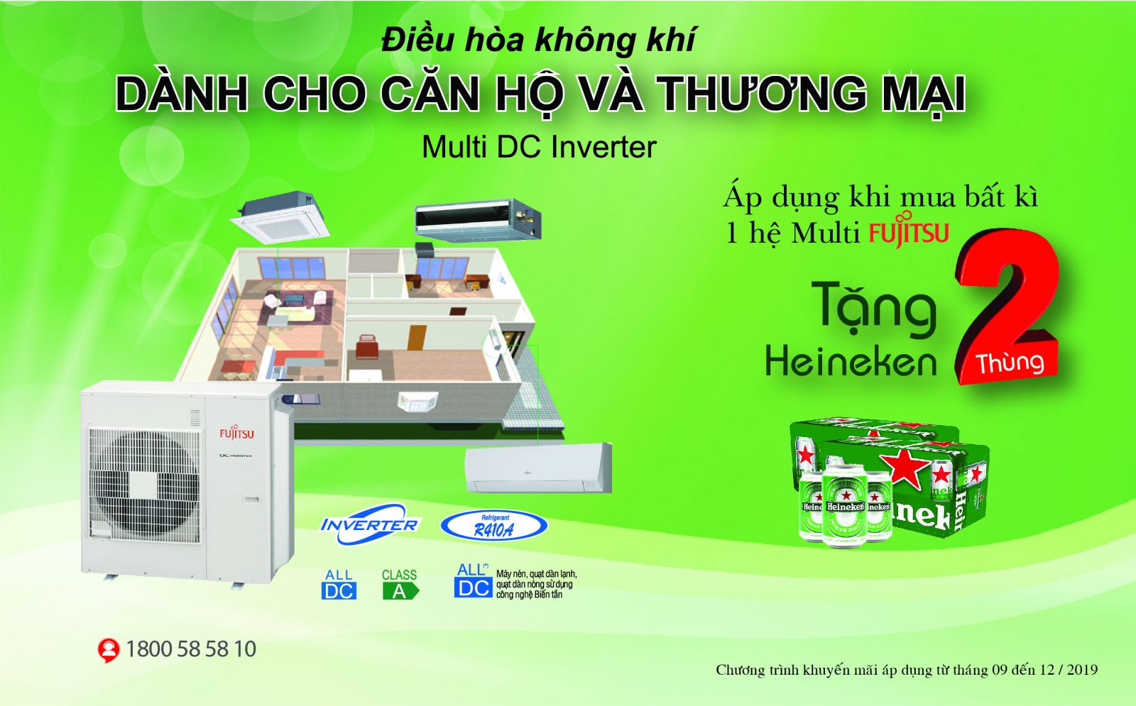 [HOT] KHUYẾN MÃI - Multi Split DC Inverter - CHO CĂN HỘ & THƯƠNG MẠI