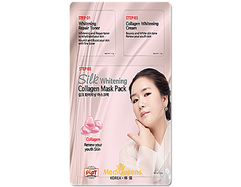 Silk Whitening Collagen Mask Pack