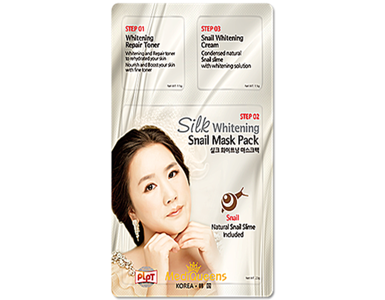 Silk Whitening Snail Mask Pack