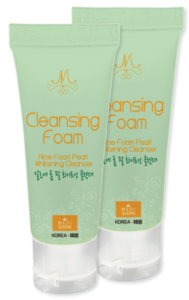 Aloe Foam Pearl Whitening Cleanser 50g Tube