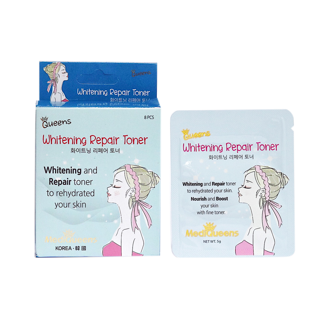 Nước cân bằng và tái tạo độ ẩm MediQueens Whitening Repair Toner (8 gói)