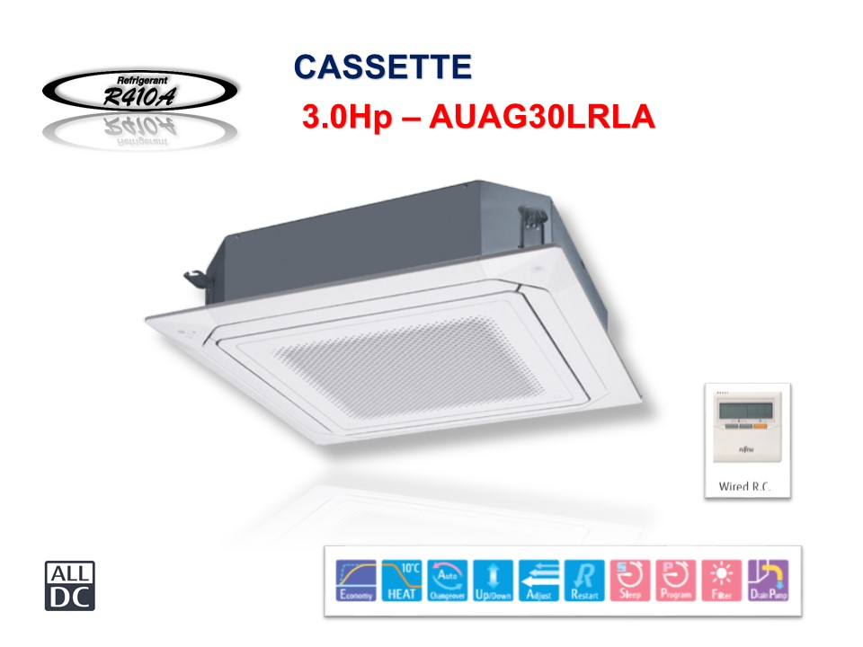 ĐIỀU HÒA ÂM TRẦN CASSETTE | AUAG30LRLA (29.000Btu/h) 