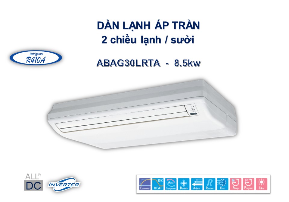 DÁN LẠNH ÁP TRẦN ABAG30LRTA (29.000Btu/h) R410A