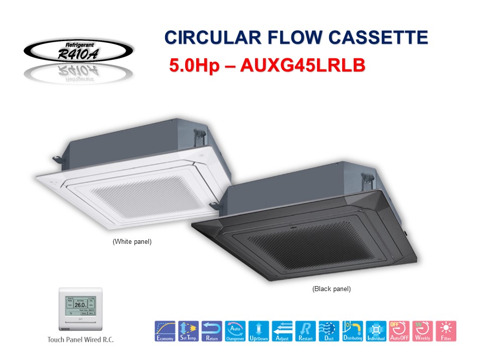 ĐIỀU HÒA ÂM TRẦN CASSETTE ĐA HƯỚNG THỔI | AUXG45LRLB (42.700Btu/h)
