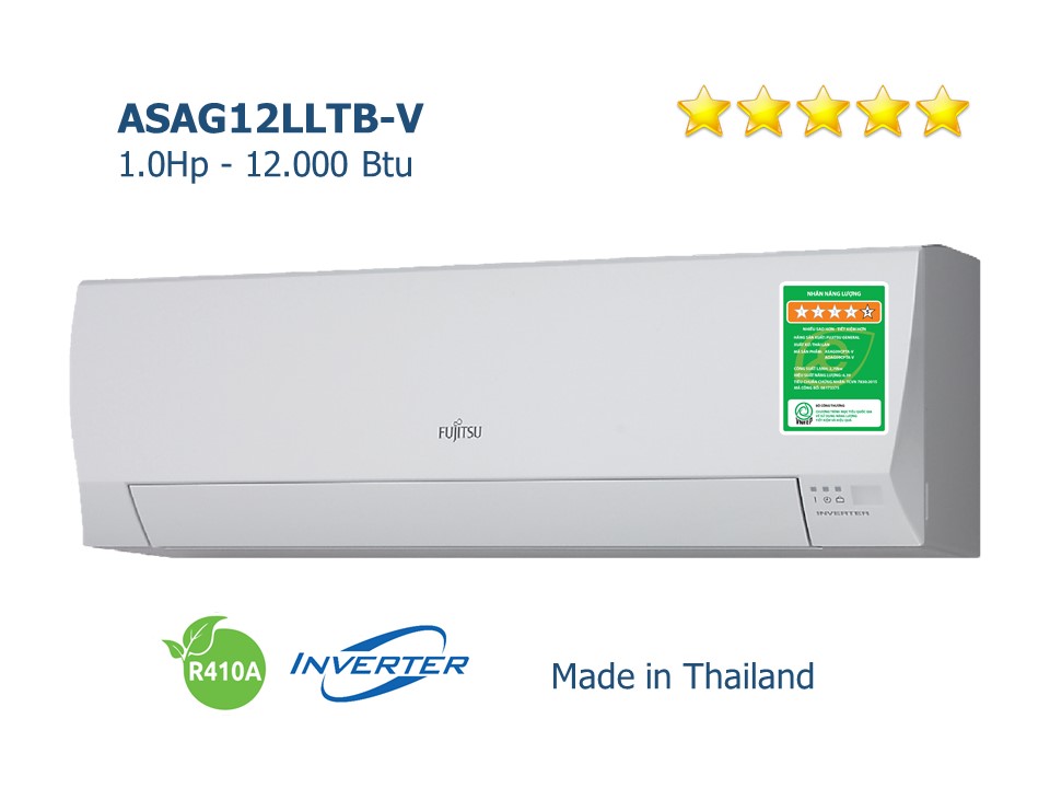 ĐIỀU HÒA TREO TƯỜNG ASAG09CPTA-V (9.200Btu/h), 2 CHIỀU LẠNH SƯỞI GAS R410A