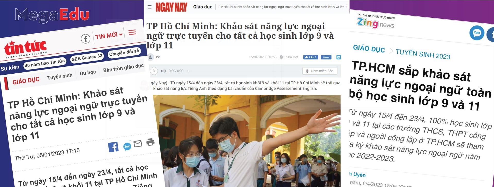 Mg-Edu supports the Ho Chi Minh City Department of Education and Training in organizing foreign language proficiency surveys for nearly 200,000 students in grades 9 and 11