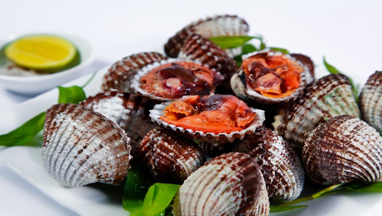 Sò huyết nướng - cháy - rang