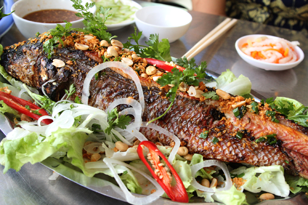 Cá lóc đồng nướng