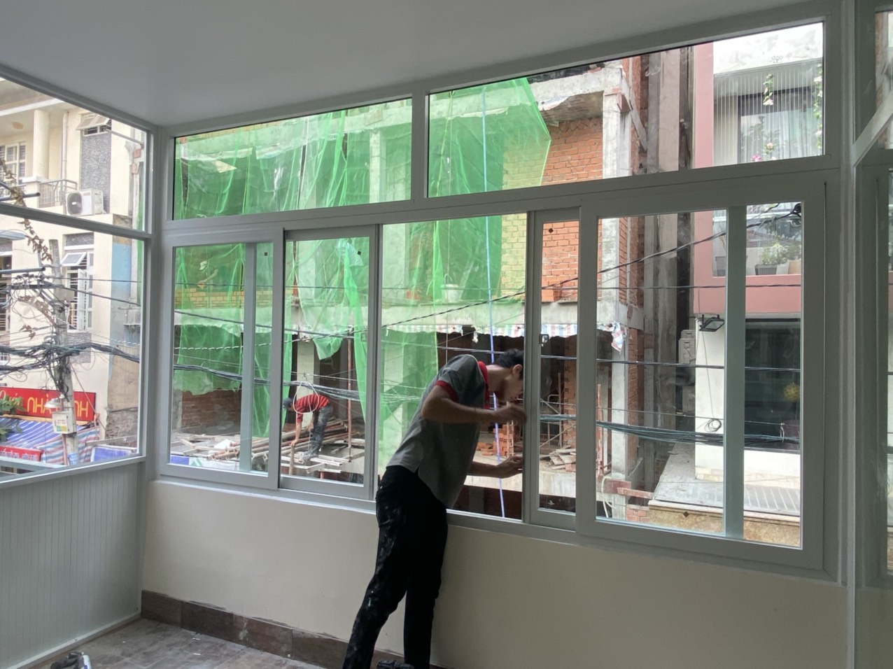 The glass door project of Uncle Tam's house