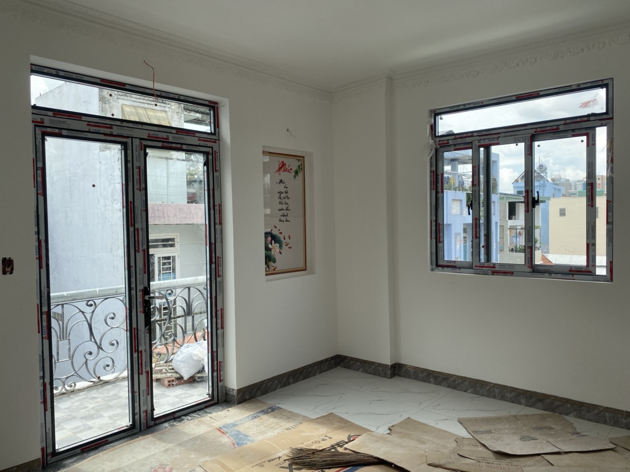 Xingfa aluminum door project in District 7