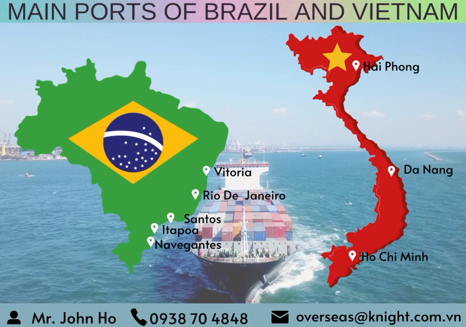 Main port of Brazil and Vietnam