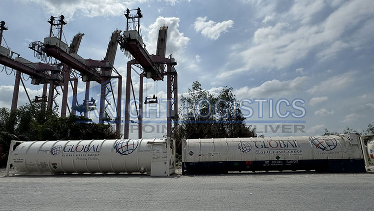 DỊCH VỤ BƠM NITROGEN LIQUID VÀO ISO TANK HELIUM
