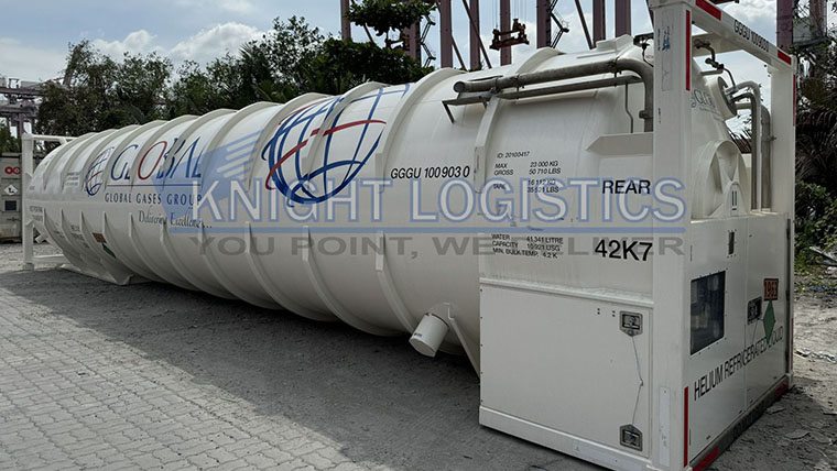DỊCH VỤ BƠM NITROGEN LIQUID VÀO ISO TANK HELIUM