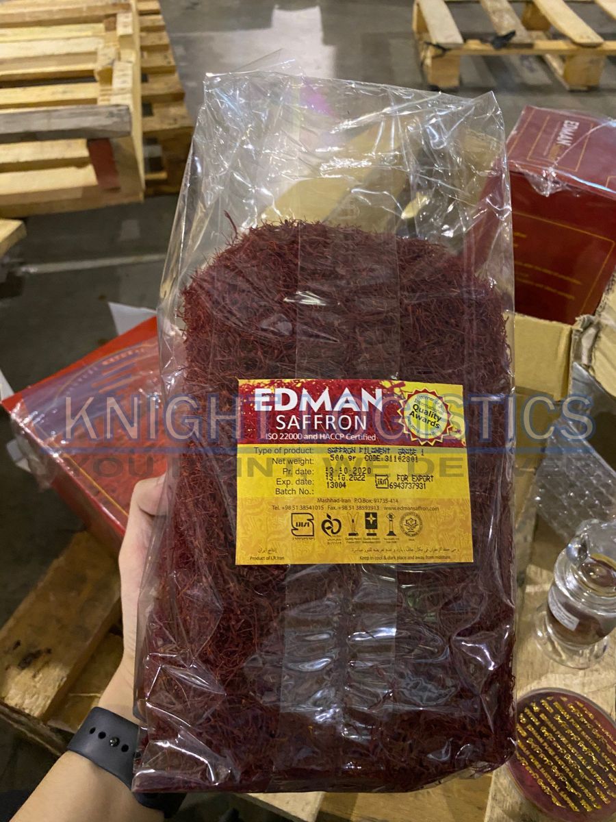 nhập khẩu nhụy hoa nghệ tây