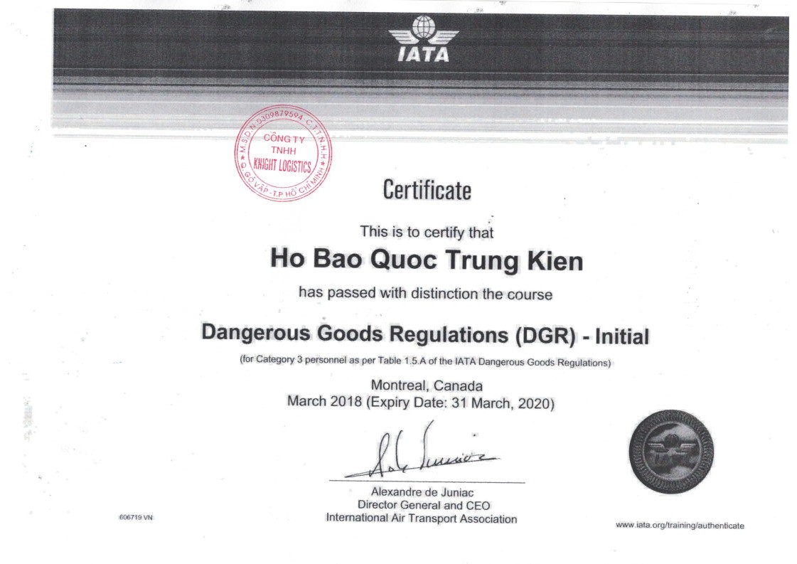 Dangerous Goods Transportation