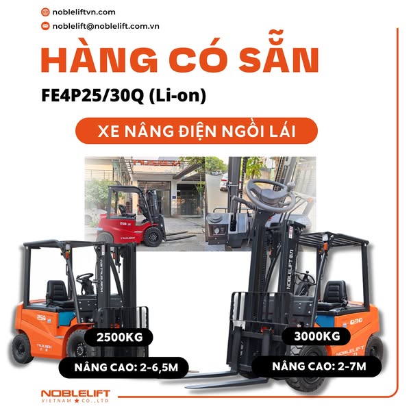 ĐIỆN NGỒI LÁI FE4P25 Hoặc 30Q Noblelift