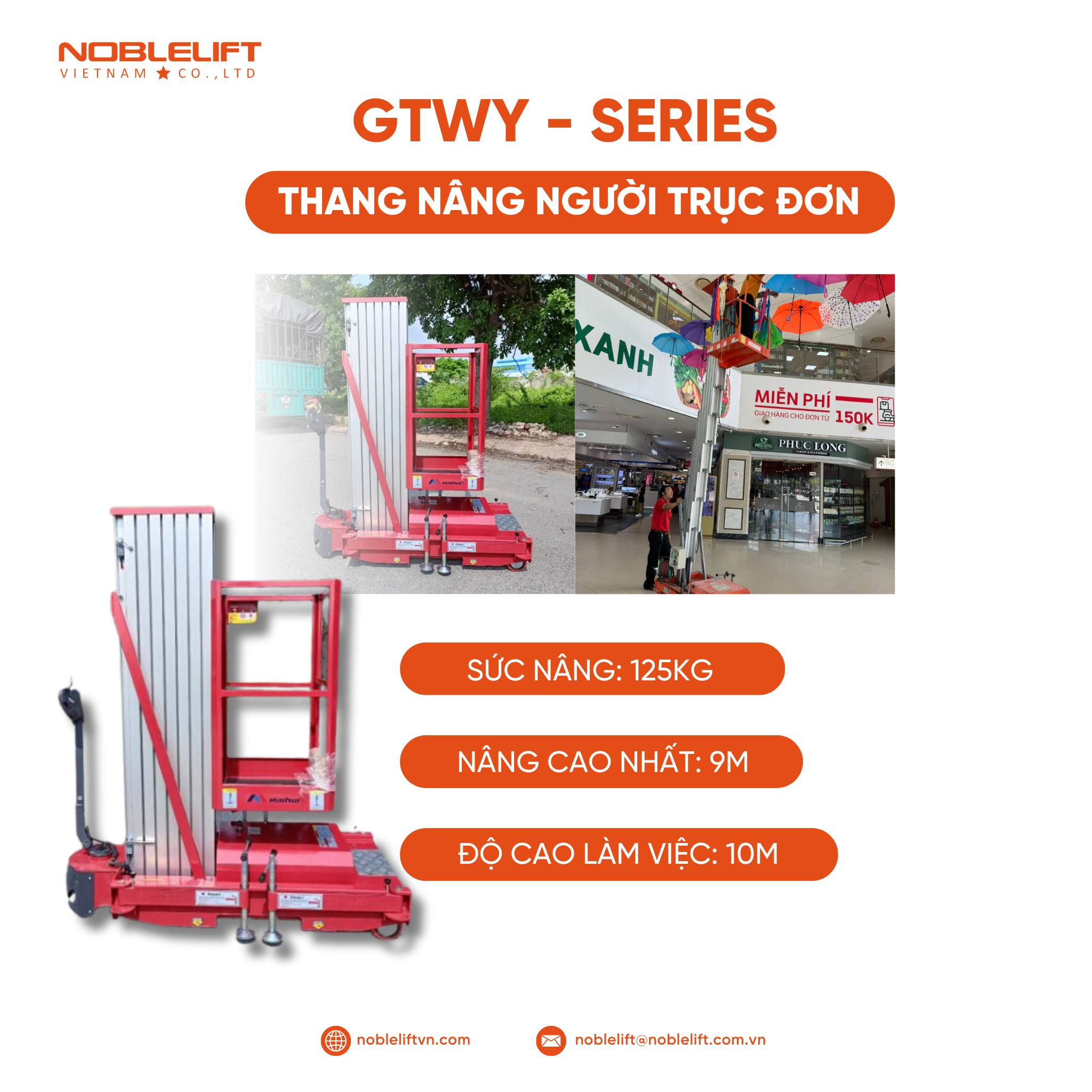THANG NÂNG NGƯỜI GTWY SERIES