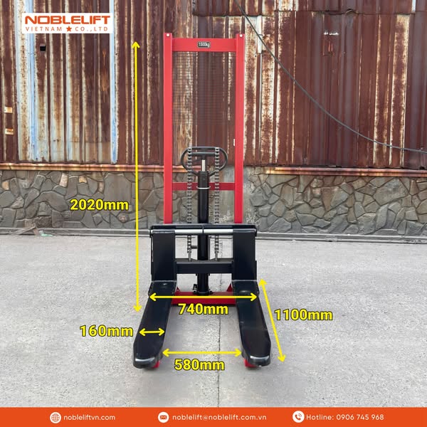 XE NÂNG TAY CAO 1,5 TẤN, CAO 2500MM