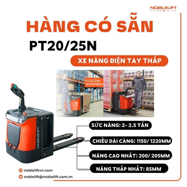 XE NÂNG ĐIỆN THẤP PT20N NOBLELIFT