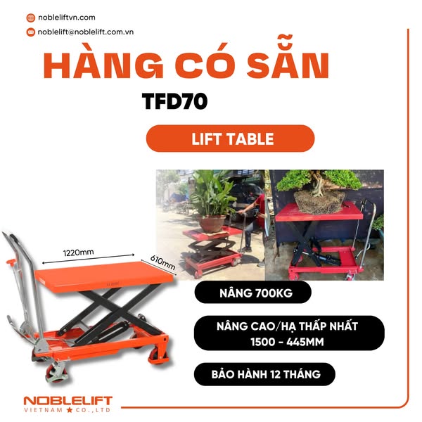XE NÂNG MẶT BÀN TF75- 700KG
