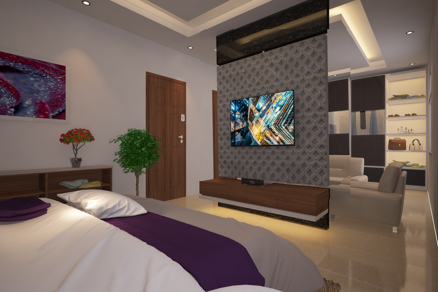 Ứng dụng sản phẩm kính 3D Vensky cho trang trí quầy Bar, Spa, Quán cafe, tiệm làm tóc