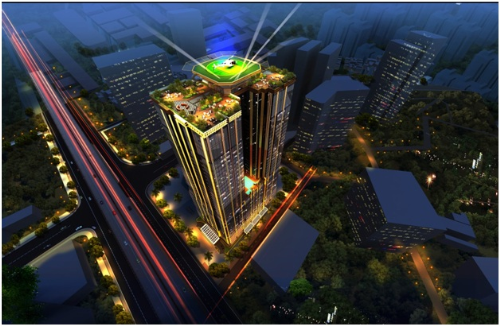 Kiến trúc sang trọng của tòa tháp Sunshine Center