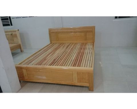 Giường gỗ Pomu 1,4m