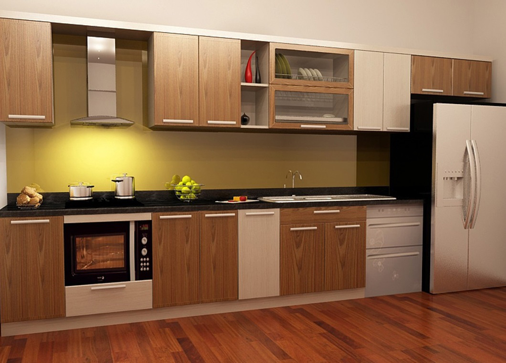 Should use plastic kitchen cabinets or wood kitchen cabinets