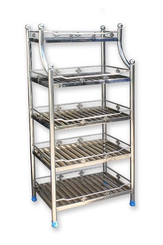Kệ chén thẻ (40x60) 5T cầu thang