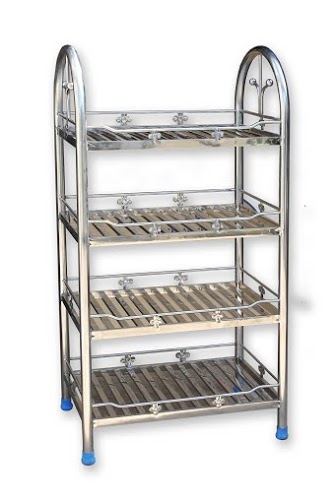 Kệ chén thẻ (40x60) 4T VC