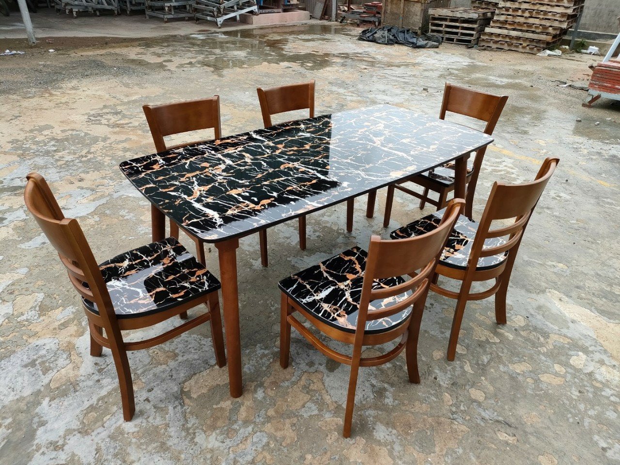 Bàn ghế gỗ 10