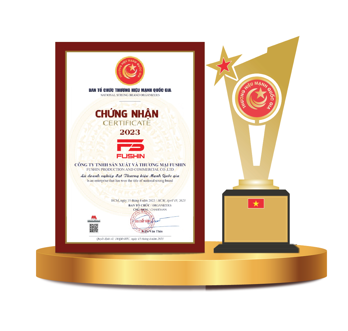 Công ty Fushin được vinh danh Top những Fushin đạt Top những