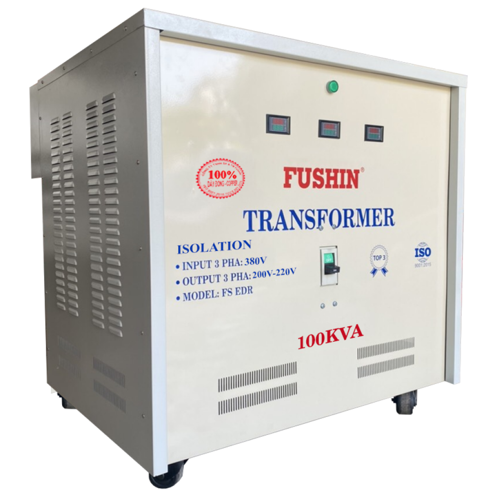 Biến áp cách ly 3pha - 100KVA (S.II) - 100% dây đồng