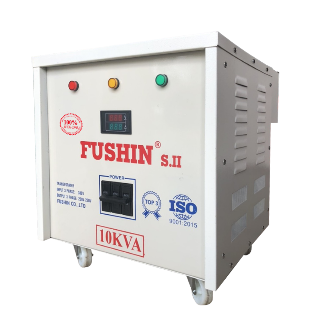 Biến áp cách ly 3pha - 10KVA (S.II) - 100% dây đồng