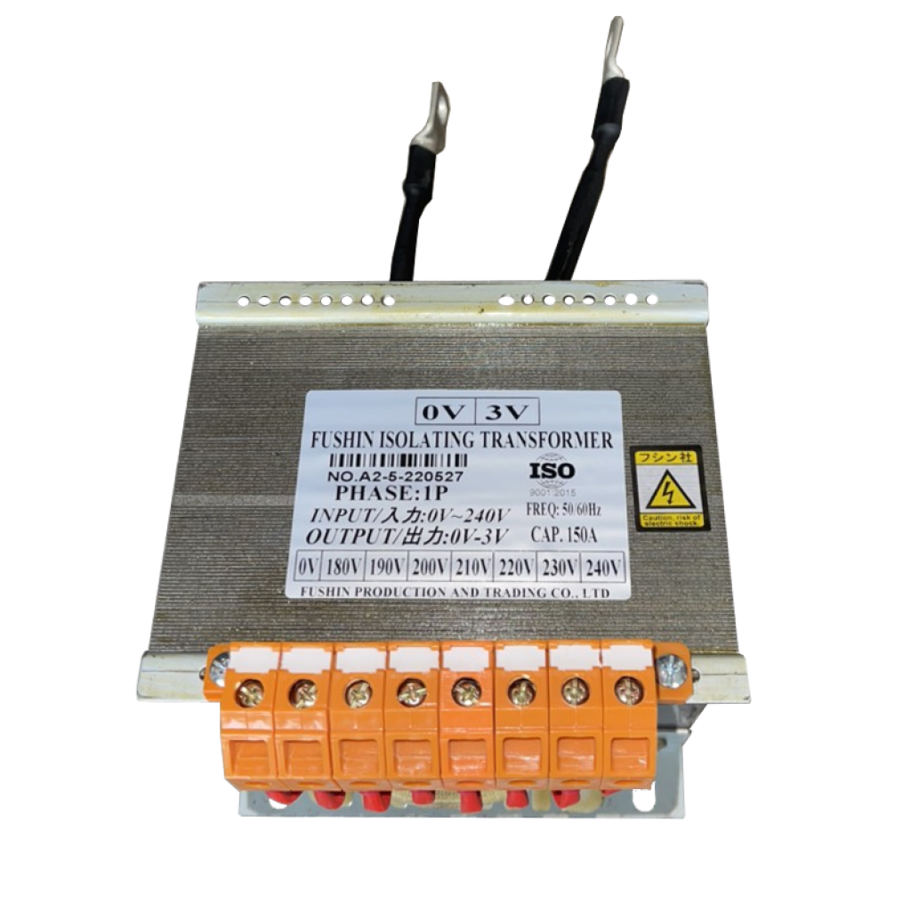 Biến áp cách ly 1 pha 180V-190V-200V-220V-230V-240V/3V 150A