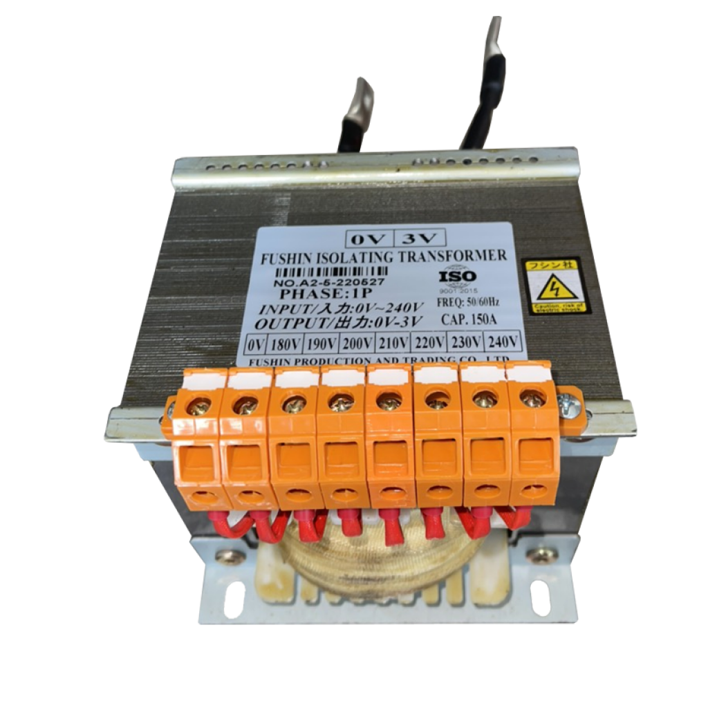 Biến áp cách ly 1 pha 180V-190V-200V-220V-230V-240V/3V 150A